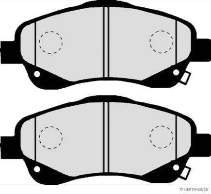 Placute frana HERTH BUSS JAKOPARTS J3602112