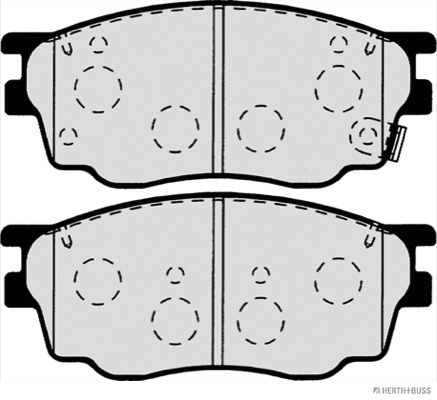 Placute frana HERTH BUSS JAKOPARTS J3603055
