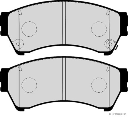 Placute frana HERTH BUSS JAKOPARTS J3603069