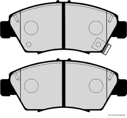 Placute frana HERTH BUSS JAKOPARTS J3604005