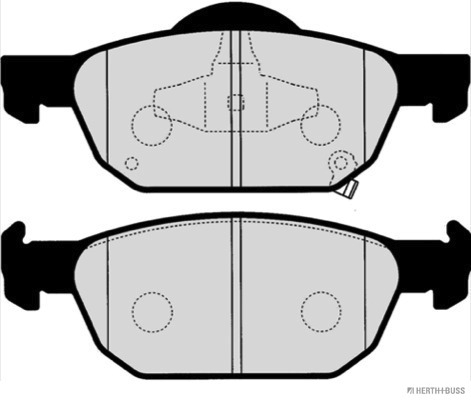 Placute frana HERTH BUSS JAKOPARTS J3604053