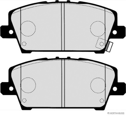 Placute frana HERTH BUSS JAKOPARTS J3604069