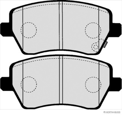 Placute frana HERTH BUSS JAKOPARTS J3608025
