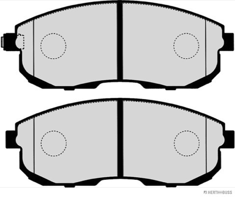 Placute frana HERTH BUSS JAKOPARTS J3608033