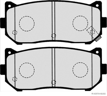 Placute frana HERTH BUSS JAKOPARTS J3610301