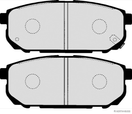 Placute frana HERTH BUSS JAKOPARTS J3610305