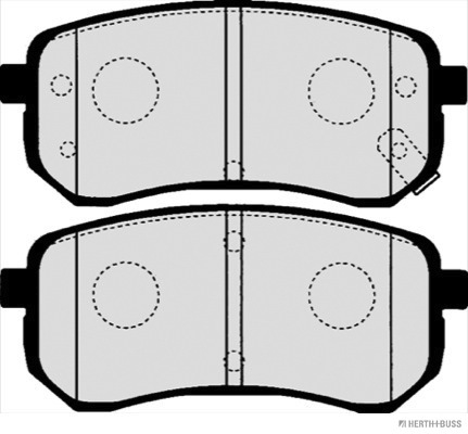 Placute frana HERTH BUSS JAKOPARTS J3610307