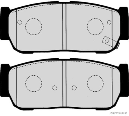Placute frana HERTH BUSS JAKOPARTS J3610403
