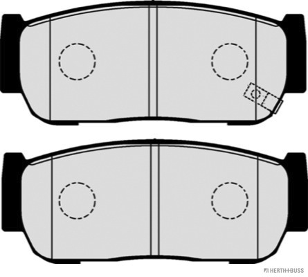 Placute frana HERTH BUSS JAKOPARTS J3610517