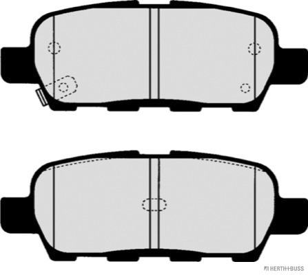 Placute frana HERTH BUSS JAKOPARTS J3611044
