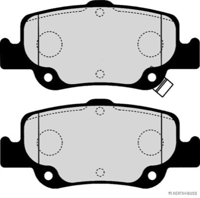 Placute frana HERTH BUSS JAKOPARTS J3612039