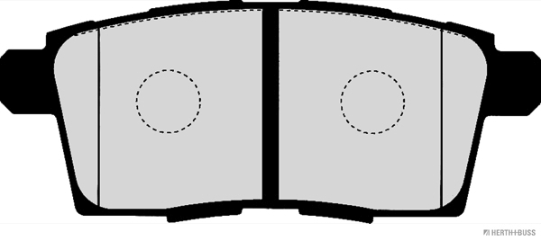 Placute frana HERTH BUSS JAKOPARTS J3613009