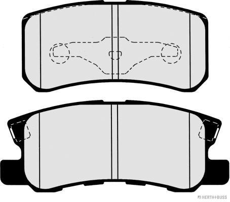 Placute frana HERTH BUSS JAKOPARTS J3615010