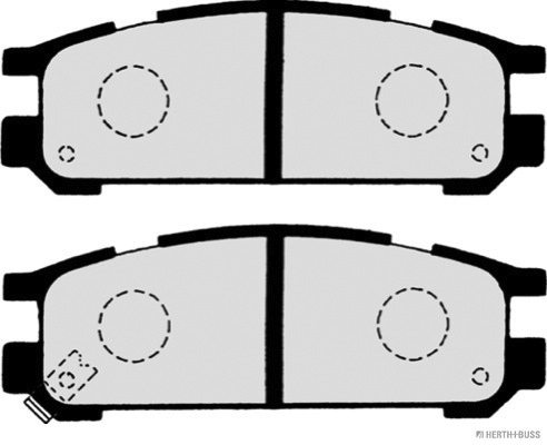 Placute frana HERTH BUSS JAKOPARTS J3617001