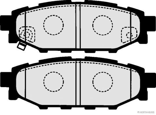 Placute frana HERTH BUSS JAKOPARTS J3617003