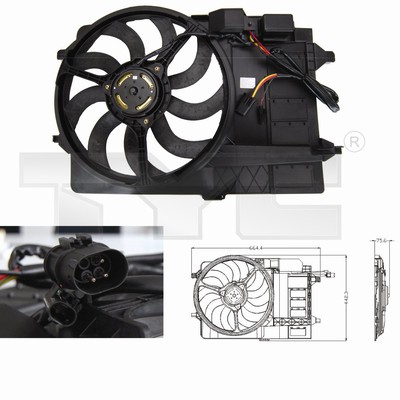 Ventilator radiator MINI MINI (R50, R53) Cooper  benzina 116 cai TYC 803-0002
