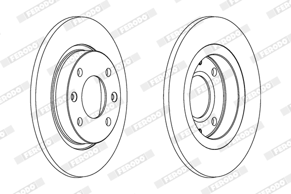 Disc frana FERODO DDF059C