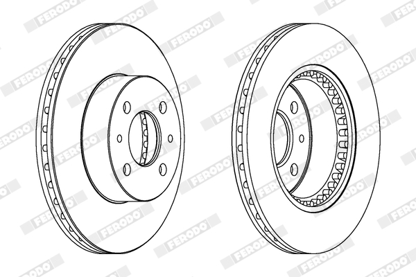 Disc frana FERODO DDF1006