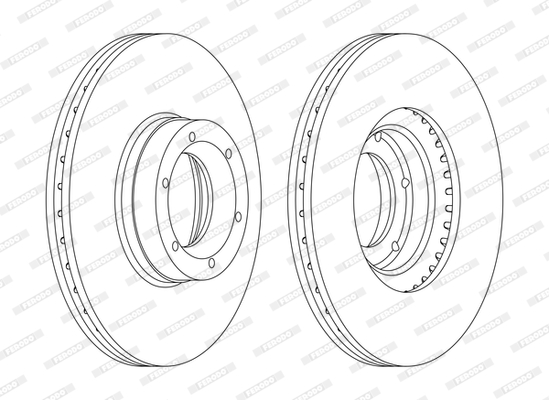 Disc frana FERODO DDF1067C
