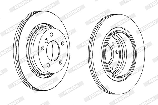Disc frana FERODO DDF1073C
