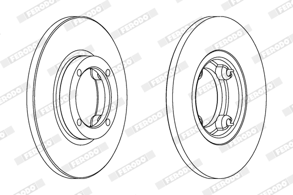 Disc frana FERODO DDF1076C