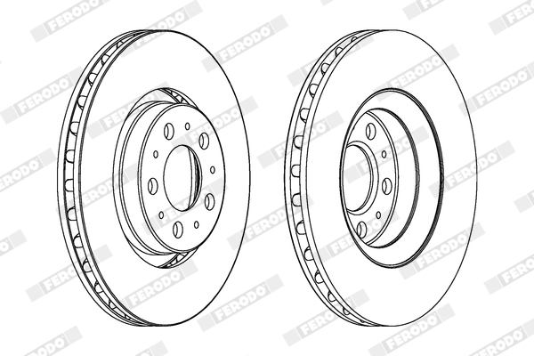 Disc frana FERODO DDF1078C