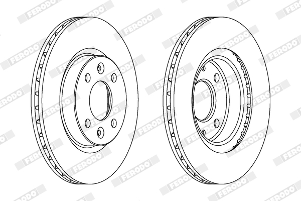 Disc frana FERODO DDF1096C