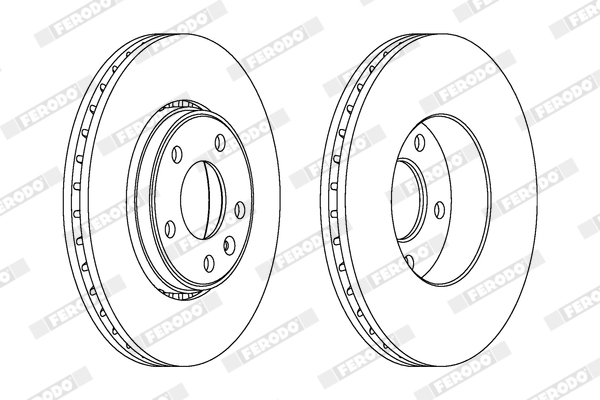 Disc frana FERODO DDF1204C-1
