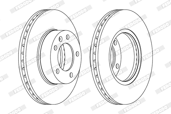 Disc frana FERODO DDF1217C-1