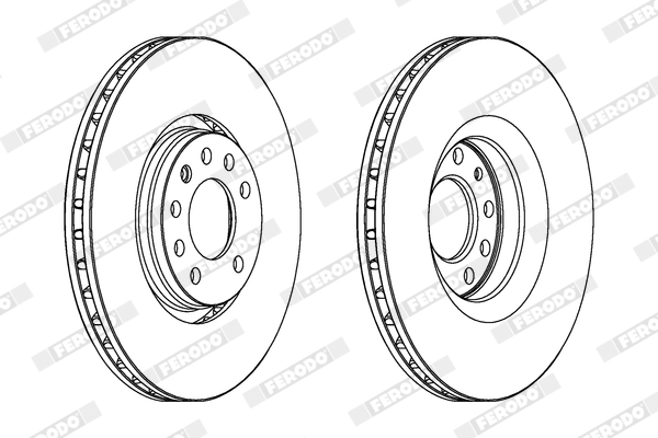 Disc frana FERODO DDF1237C-1