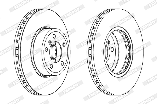 Disc frana FERODO DDF1242C-1