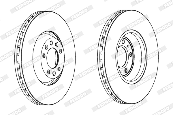 Disc frana FERODO DDF1274C-1
