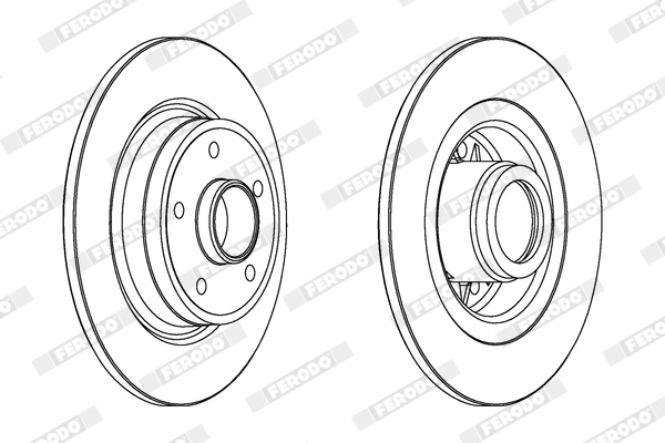 Disc frana FERODO DDF1364C-1