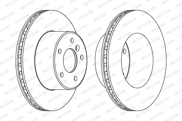 Disc frana FERODO DDF1379C-1