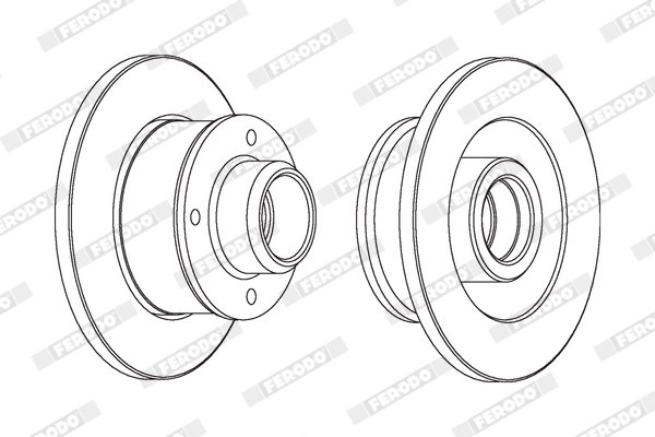 Disc frana FERODO DDF137C-1