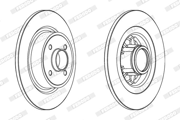 Disc frana FERODO DDF1381C-1