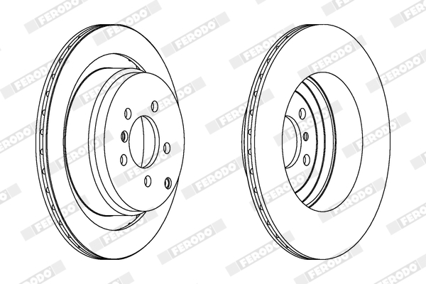 Disc frana FERODO DDF1437C-1