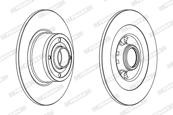 Disc frana FERODO DDF1443C-1