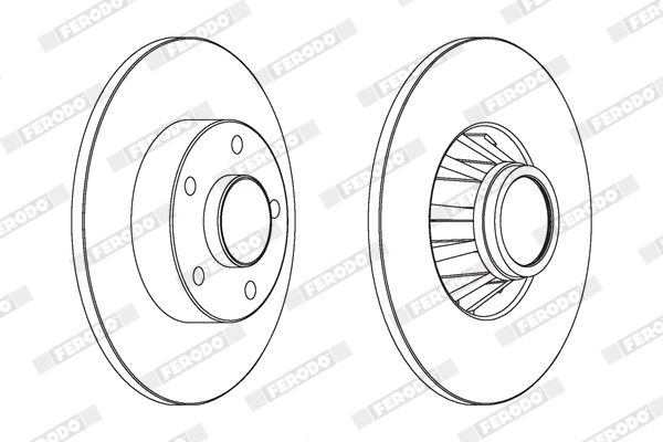 Disc frana FERODO DDF1498C-1