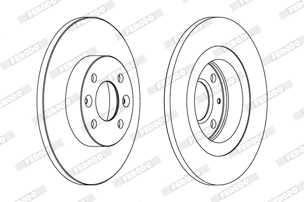 Disc frana FERODO DDF1502C