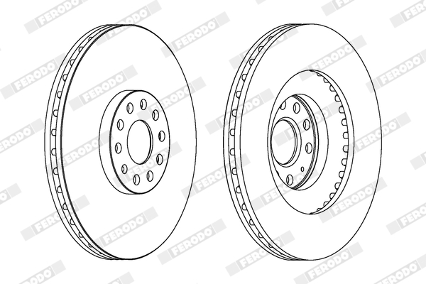 Disc frana FERODO DDF1504C-1