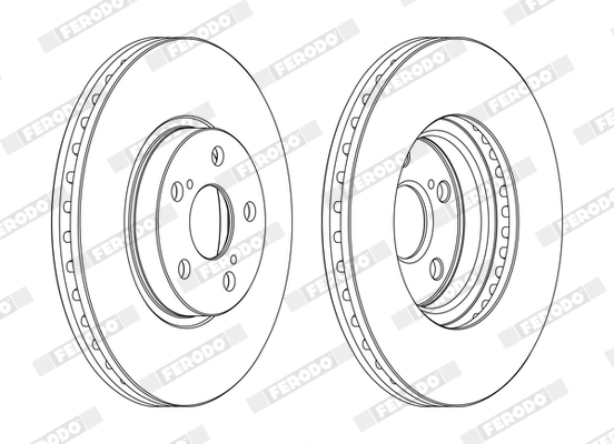 Disc frana FERODO DDF1508C