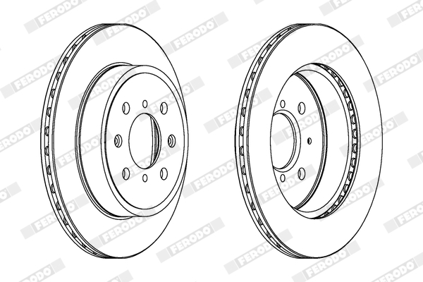 Disc frana FERODO DDF1509C