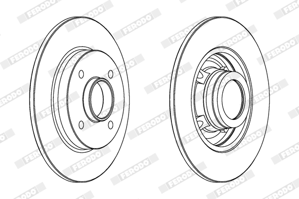 Disc frana FERODO DDF1523C-1