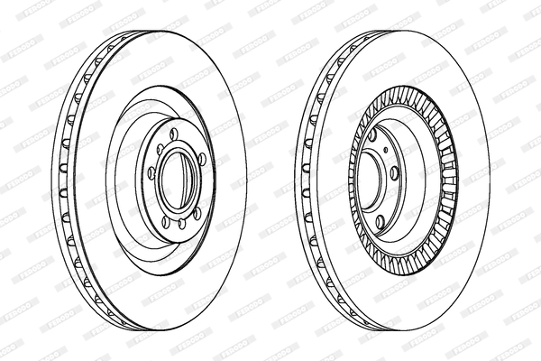 Disc frana FERODO DDF1572C-1