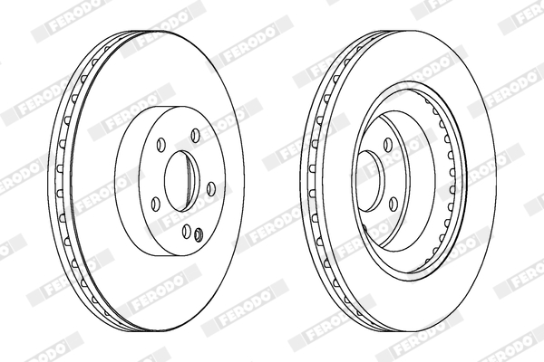 Disc frana FERODO DDF1595C-1