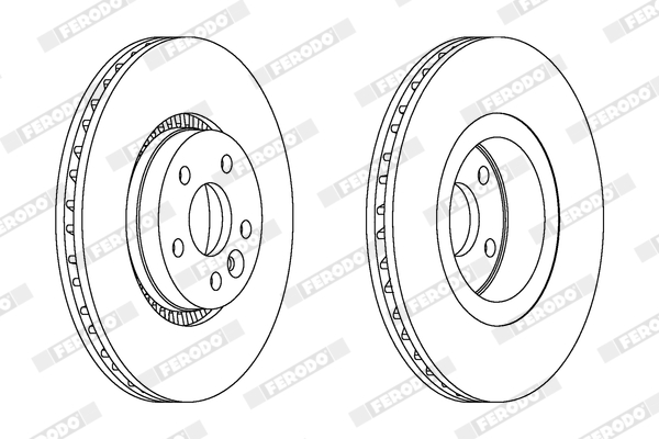 Disc frana FERODO DDF1607C-1