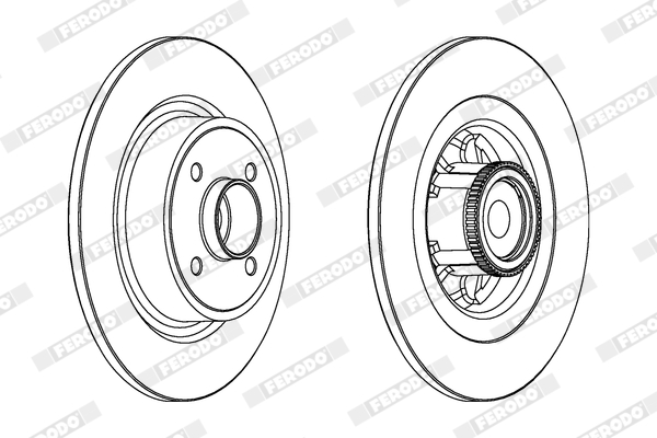 Disc frana FERODO DDF1641-1
