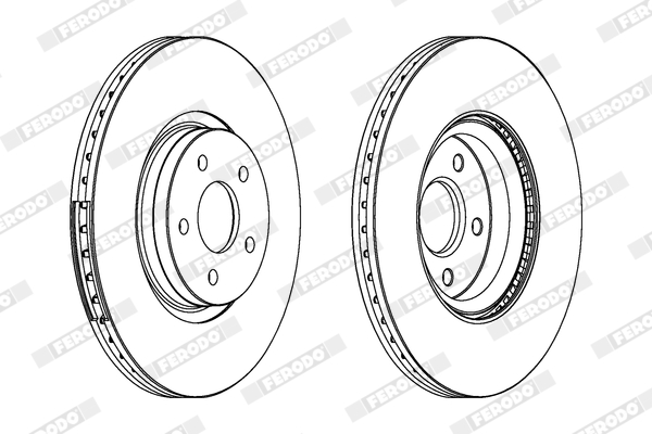 Disc frana FERODO DDF1649C-1