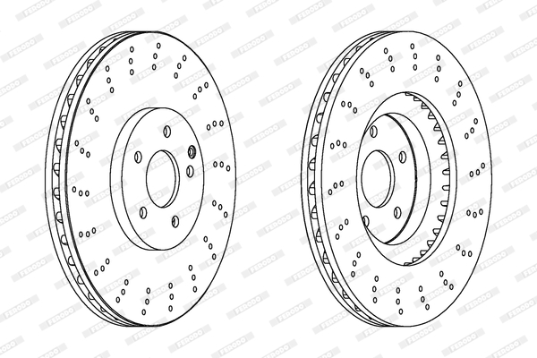 Disc frana FERODO DDF1650C-1